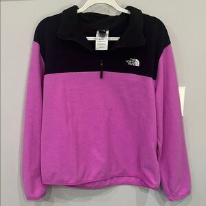 The North Face Black and Pink Fleece Jacket